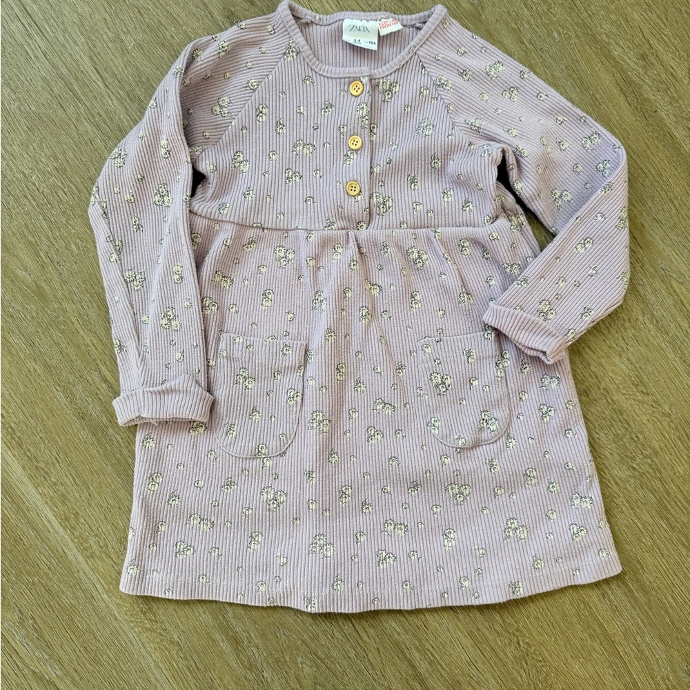 Zara Lilac Floral Dress